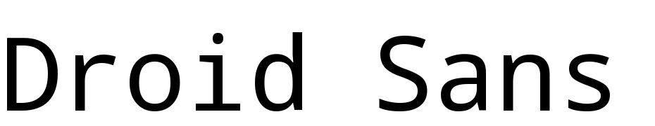 Droid Sans Mono cкачати шрифт безкоштовно